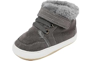 DAY8 Chaussures Garcon Premier Pas Automne Chausson Bebe Fille Souple Hiver Bottine Bebe Fille Printemps Basket Montante Fille Sport Chaussure Sneakers Fille Pas Cher Bottillon