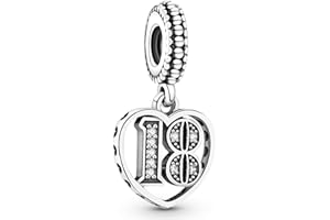 Ruaidhra Sterling Silver Charms Pendant, Cross Heart Flowers Clover Turtle Animal Charms for Bracelet Necklace, Versatile Charm Clip Stopper Bead Charms for Women