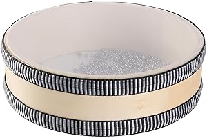 Tiardey Tambores oceánicos para meditación y relajación, tambores de lluvia en color natural para aliviar el estrés, instrumentos de curación acústica para adultos.