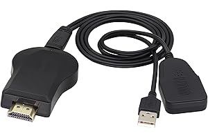 zdyCGTime dongle de pantalla inalámbrica,Receptor de la exhibición del adaptador de 1080P HD wifi TV HDMI,dispositivo de pantalla inalámbrico con micro cable,Aplicar para de PC/monitor/TV.(1piezas)