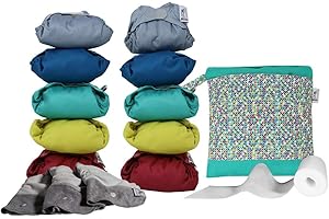 Close 347105 Pop-In Pack 10 v2 Bamboo Nappies, New Vivo, Unisex Baby