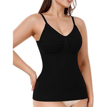 Débardeur Gainant Femme Ventre Plat - Body Shaper Invisible, Bretelles Réglables, Tissu Confortable