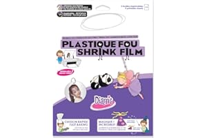 DIAM'S Plastique Fou Imprimable, Blanc, A4, Set de 5 Pièces