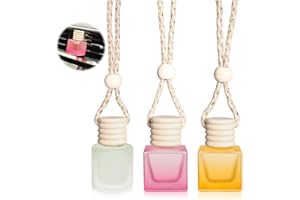 YISOWUH Ambientadores para coche, paquete de 3, con clips para ventilación, ambientador duradero para coche y hogar, color miel, melocotón, cítricos y hielo oscuro