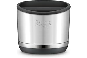 Sage Knock Box 20 - Para Desechar Sin Desorden los Posos de Café - Almacena hasta 20 Posos de Espresso, Acero Inoxidable