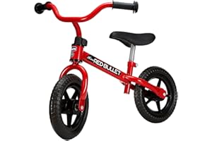 Chicco Red Bullet Laufrad für Kinder 2-5 Jahre, Kinder Laufrad fürs Gleichgewicht, mit höhenverstellbarem Sattel und Lenker, max. 25 kg, Rot - Spielzeug