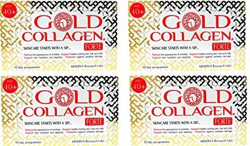 4 x Minerva Gold Collagen Forte for Age 40+ 10 Day Program