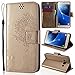 Produktbild SMART LEGEND Lederhülle für Samsung Galaxy J5 2016 Ledertasche Hülle Gold Pusteblume Liebhaber Muster Schutzhülle Premium PU Leder mit Handschlaufe Flip Case Protective Cover Innere Weiche Silikon Bookcase Handy Tasche Schale mit Kartenfächer Magnetverschluß Standfunktion Etui