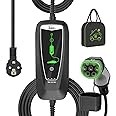 Teskee EV-Ladegerät Typ 2 Tragbare EV-Autos Heim-Ladestation Wallbox mit Anzeigeleuchte Tragetasche für alle Elektrofahrzeuge