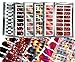 12 Set Different Trendy French Nail Art Tip Wrap Foils Sticker Kit S233 UK