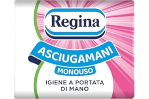 Regina Disposable Towels - Pack of 100 Services, Practical and Hygienic Disposable Towels, 100% FSC Cellulose, Biodegradable, Dispenser Pack