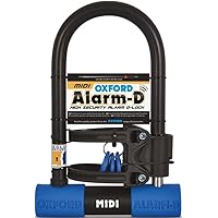 Oxford Unisex D Duo Max Alarmed Shackle, Black/Blue, One Size