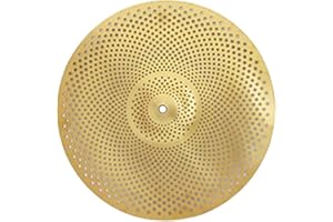 rockible Ensemble de Cymbales à Batterie Silencieuses pour Des Séances de Pratique Silencieuses, 14 pouces