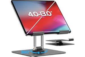 NEUTYPECHIC per iPad Stand Supporto Tablet 360°, Porta Tablet per iPad, Supporto Tablet Alluminio, Supporto per Tablet per iPad 12.9, 11, Mini, Holder Accessori per Tablet e Telefoni da 4-13.0 inch