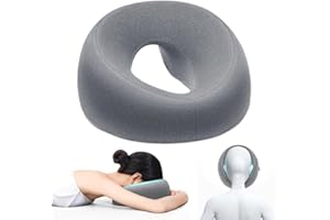 Zinueen Poduszka do masażu twarzy, zagłówek do masażu, akcesoria tapicerskie, zagłówek w kształcie litery U, z pianki memory do spa, do salonu spa, łóżka do masażu