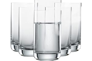 SCHOTT ZWIESEL Allround Becher Simple (6er-Set), geradliniges Trinkglas für Wasser oder Saft, spülmaschinenfeste Tritan-Kristallgläser, Made in Germany (Art.-Nr. 123661)
