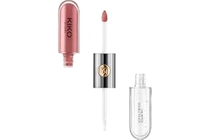 KIKO Milano Unlimited Double Touch - Shade 120 Rosy Mauve | Two-Step Liquid | Base Colour + Gloss | 12-Hour Wear
