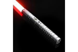 InLoveArts Lightsaber with Sound Effect RGB 7 Colours Changeable FX Lightsaber 77cm Long Rechargeable Portable Light Saber Sword Toy with Metal Hilt for Kids, Adults, Costume Party, Cosplay