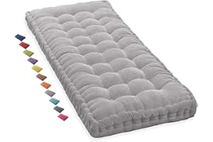 ILIEMAO Sitzkissen Bank 150x40 100x40 80x40 160x40 120x40 200x40 Bankkissen, Gartenbank Kissen Bankauflage, Stuhlkissen 40x40 45x45 50x50, Sitzauflage Sitzpolster Bank für Innen outdoor, Fenster(Light Gray 1N