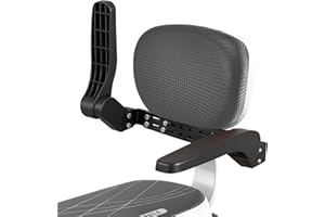 auvstar Seggiolino Bici Posteriore per Bambini,Cuscino Sedile Posteriore per Bicicletta,Bambino Sicurezza Bicicletta Sedile Posteriore Cuscino Bracciolo Poggiapiedi Set