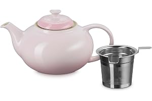 Le Creuset tekanna i stengods med infusionsfilter i rostfritt stål, 1,3 l, Shell