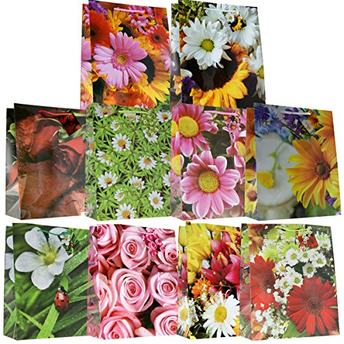 Preisvergleich Produktbild 10 Geschenktüten Tüten Set Geschenkbeutel Beutel