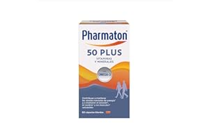 Pharmaton 50+ - Multivitamínico con Omega 3-60 cápsulas - Ayuda a mantener la energía a partir de los 50 años