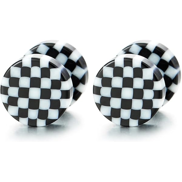 Orecchini Cerchio Orecchini Finto Dilatatore Stella Laser Blu