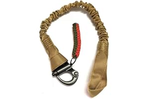 HANSTRONG GEAR H World EU Taktische verbesserte Version, vielseitig einsetzbar, mit Schnellverschluss, einziehbar, Sicherheitsschlinge, Umhängeband für Outdoor-Sport, Airsoft, Wandern