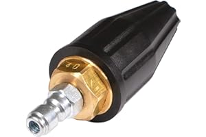 YAMATIC Pressure Washer Turbo Nozzle Tips, 360° Rotating Spray Turbo 276 Bar/4000 PSI with 1/4 inch Quick Connector for Cleaning Brick, Concrete, and Vinyl Surfaces(4.0 GPM)