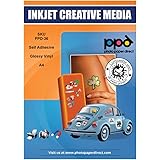 PPD Inkjet Gloss Self Adhesive White"Premium Commercial Grade” Tear Proof Vinyl Microporous Waterproof Sticker A4 x 20 Sheets
