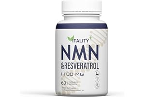SUNSHYNE NAD+ & Resveratrol Capsules | 1100mg | 60 Capsules | 1 Month Supply | Anti-Aging & Cellular Health Support
