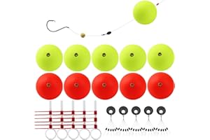 ‎DOVESUN Dovesun 20Stücke Angeln Bobber Schwimmer Slip Fishing Rig für Barsche und Forellen, Crappie, Zander