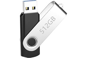 HORIDENCE USB-Stick 512GB, Speicherstick A-Level-Chips mit High Speed, 360 ° Drehendes Design USB Stick, Robustes USB-Flash-Laufwerk für Desktop-Computer, PC, Laptop, 512GB Memory Stick