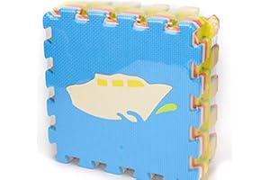Ruspela Tapis de sol en mousse EVA - 9 pièces - Puzzle - Pour bébé