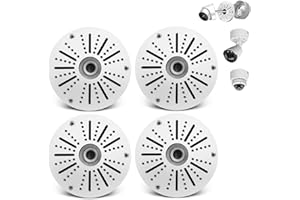OOSSXX {Scatola di Giunzione Telecamera}UniversaleScatola di Giunzione Telecamera Dome, Cassetta Giunzione Telecamera, Junction Box Staffa di Montaggio per Telecamere di Sicurezza Bullet Dome Torretta (4pcs)