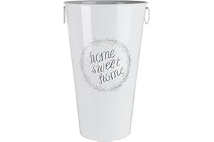 HERSIG - Paragüero metal Sweet Home | Paragüeros de Estilo Moderno en Blanco 28,3dx47cm