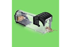 EGOFLYYA Humane Mouse Traps For Indoors, Easy To Use, Touchless Release, Improved Sensitivity Fast, Live Mice, Mouse, Field Mouse, Rodent, Squirrel Catchers for House, Commercial, Residential, External