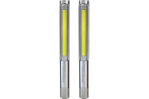 Lil Larry NEBO Magnetic Utility LED Pen Lights (Pair) (Silver/Silver)