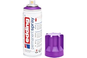 edding 5200 spray permanent - jus de baies mat - 200 ml - peinture acrylique pour peindre ou décorer verre, métal, bois, céramique, plastique, toile - peinture acrylique en aérosol
