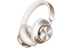 Wentronic Y03 Bluetooth Headphones Wireless Active Noise Cancelling Over Ear Headphones 48 Hours Playtime 6 EQ Music Mode High Sound Quality Headphones with Soft Ear Cushion - Starlight