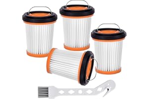 MEDILOE 4 Pack Shark Filter Replacement WV200UK /WV251UK /WV361UK /WV362UKT with Shark ION W1, Shark Hoover Filters for WV200, WV201, WV205, WV220, WV251, for Shark WANDVAC System