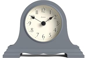 Jones Clocks® Speakeasy mantel clock | Classic Napoleon’s hat design | French Navy | Contemporary classic style for desk, table, shelf or bedside