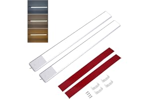 Intckwan 12 volt LED-lampor, husbil, 168 lysdioder, 10 W, dimbar, tak, husbilsbelysning med minnesbrytare, 3 färger, 12 V LED