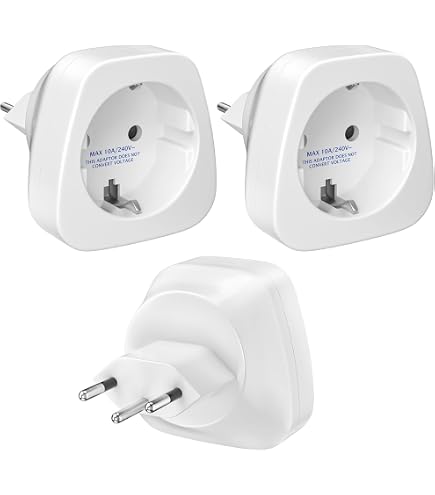 Adattatore Universale con Spina 10A 2P+T Colore Bianco - - online shop