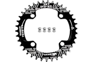 CYSKY Plateau de vélo 104 BCD 30 Dents à 52 Dents Narrow Wide Mono Plateau VTT avec boulons de pignon pour vélo de Route, VTT, Gravel, BMX, Ebike