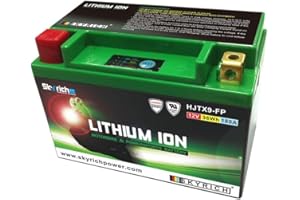 HJTX9-FP Batterie au lithium Skyrich YTX9-BS LiFePo4 612090 YTX9BS pour moto, scooter, quad et cross