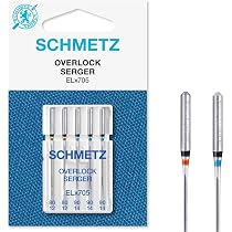 Schmetz Aghi Per Macchina Da Cucire - Confezione Multipla 3 Pacchi, Assortiti Overlock 80/12 E 90/14 + Infila Ago
