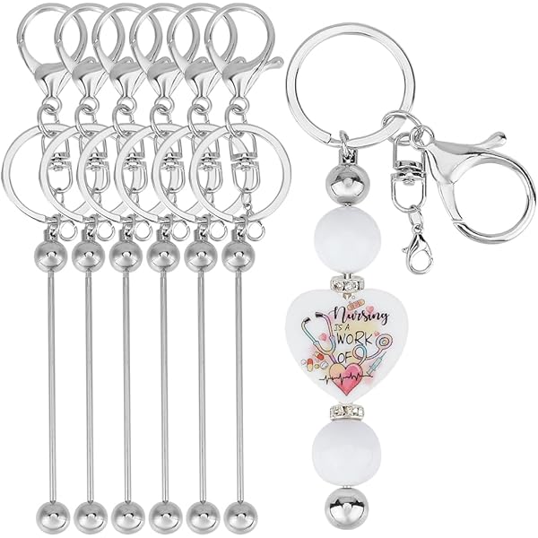 Yushu - 5 stuks goud/zilver sleutelhanger houder