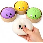 Talky &Ccedil;in Mantısı Squishy Oyuncak &ndash; Beyaz Jel Dolgulu Yumuşak Sıkma Oyuncağı, Sevimli Dumpling Tasarım, Stres Rahatlatıcı Esn